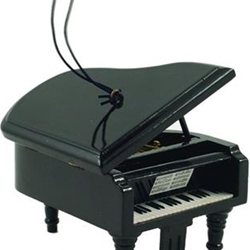 9206 Grand Piano Ornament (black, 3.5") . Aim