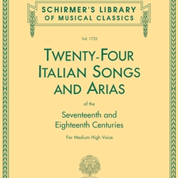 Twenty Four Italian Songs And Arias . Med. High Voice . Various Vocl