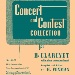 Concert and Contest Collection . Clarinet and Piano w/Online Media . Various