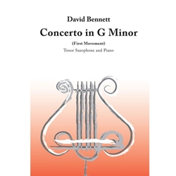 Concerto in G Minor (first movement) . Tenor Saxophone and Piano . Bennett
