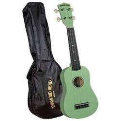 DU-125 Maple Soprano Ukulele w/Bag (satin light green) . Diamond Head