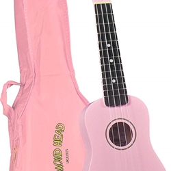 DU-110 Maple Sopano Ukulele w/Bag (pink) . Diamond Head