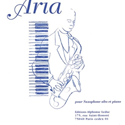 Aria . Alto Saxophone and Piano . Bozza