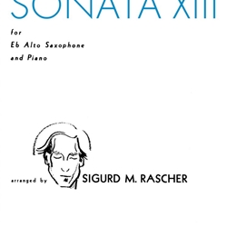 Sonata XIII . Alto Saxophone and Piano . Handel