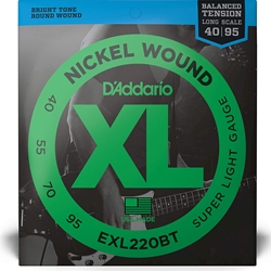 EXL220BT XL Nickel Wound Bass Guitar Strings (long scale,round wound) . D'Addario