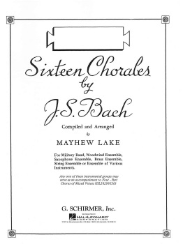 Chorales (16) . 1st Flute . Bach