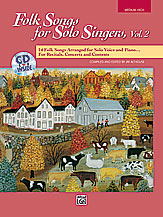 Folk Song for Solo Singers v.2 w/CD (medium high voice) . Vocal . Various