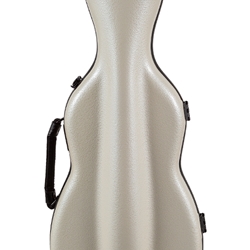 VNF1011-PEARL Fiberglass Shaped Violin Case (pearl) . Tonareli