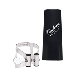 LC52PP M/O Eb Clarinet Ligature w/Plastic Cap (pewter) . Vandoren