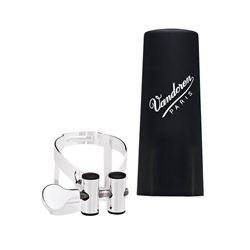 LC52SP M/O Eb Clarinet Ligature w/Plastic Cap (silver) . Vandoren