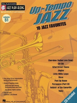 Jazz Play Along Vol. 51  Up-Tempo Jazz