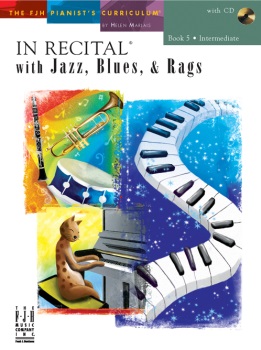In Recital with Jazz, Blues & Rags w/CD v.5 . Piano . Various