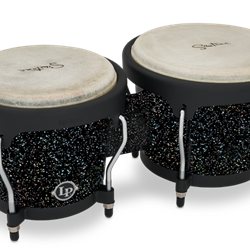 LatinPercussion LPA601-BM Santana Aspire Bongos (black magic) . LP