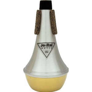 TPT1B Trumpet Straight Mute (brass bottom) . Jo Ral