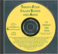 Italian Song and Arias (24, Med. High, CD Only) . Vocal Collection . Various Medium Hih